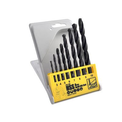 8Pcs HSS حفر قطعة مجموعة أكسيد الأسود لحفر المعادن