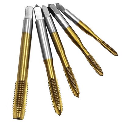 مخارط آلة HSS بنقطة حلزونية مطلية بـ Ti DIN371 M3-M50