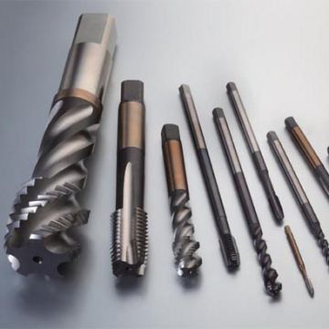 مخارط آلة HSS بنقطة حلزونية مطلية بـ Ti DIN371 M3-M50