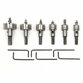 6Pcs HSS 6542 حفرة رأس مجموعة لقطع الفولاذ المقاوم للصدأ